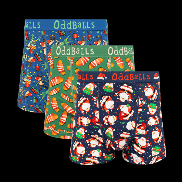 Christmas Joy Bundle - Mens Boxer Shorts 3 Pack