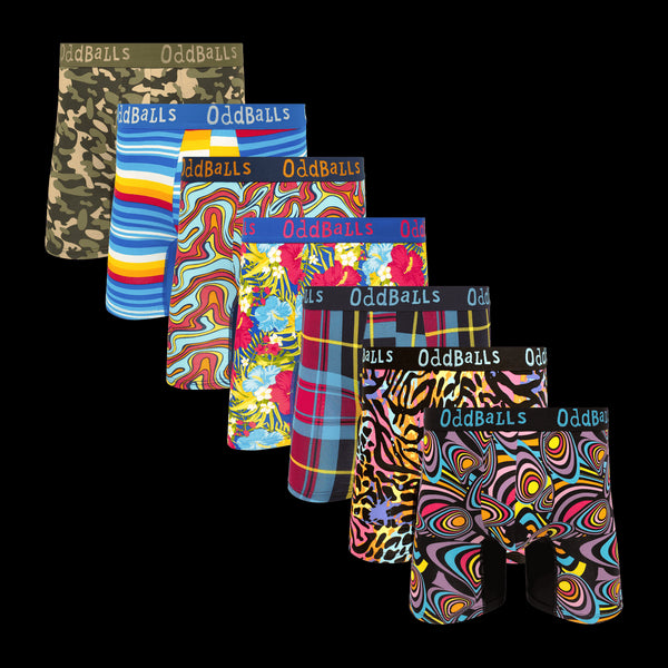 Festive Finale Bundle - Mens Bamboo Boxer Shorts 7 Pack