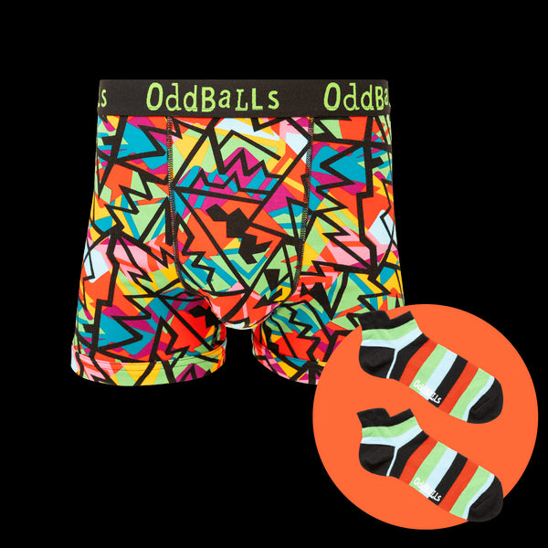 Clash - Mens Boxer Shorts & Matching Sock