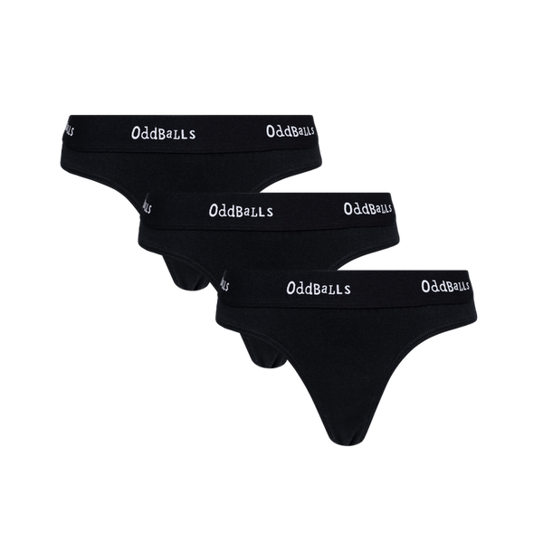 Classical Black Bundle - Ladies Thong 3 Pack Bundle