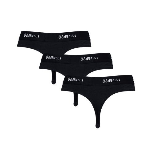Classical Black Bundle - Ladies Thong 3 Pack Bundle