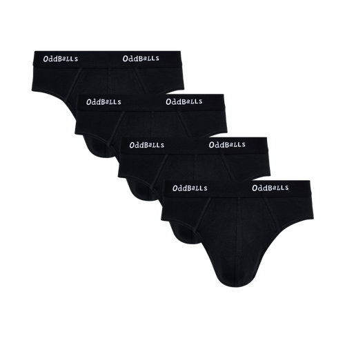 Classic Black Bundle - Mens Briefs 4 Pack Bundle