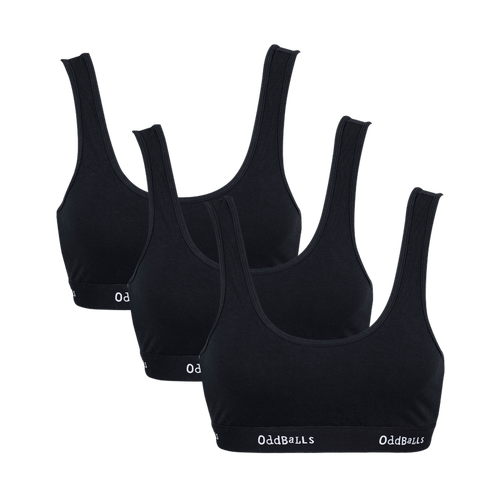 Classic Black Bundle - Ladies Bralette 3 Pack Bundle