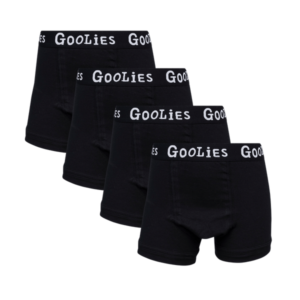 Classic Black Bundle - Kids Boxer Shorts 4 Pack Bundle
