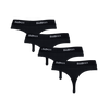 Classic Black Bundle - Ladies Thong 4 Pack Bundle