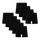 Core Black Bundle - Mens Cotton Boxer Shorts 9 Pack