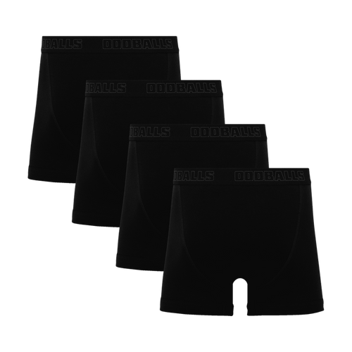 Core Black Bundle - Mens Boxer Shorts 4 Pack