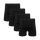 Core Black Bundle - Mens Bamboo Boxer Shorts 4 Pack