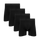 Core Black Bundle - Mens Bamboo Boxer Shorts 4 Pack