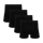 Core Black Bundle - Mens Boxer Shorts 4 Pack