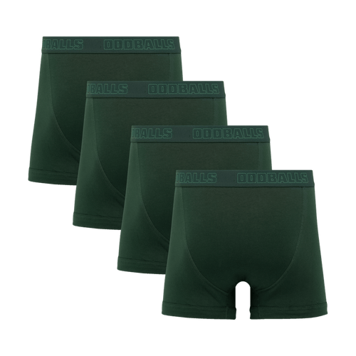 Core Green Bundle - Mens Boxer Shorts 4 Pack