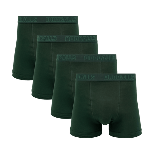 Core Green Bundle - Mens Boxer Shorts 4 Pack