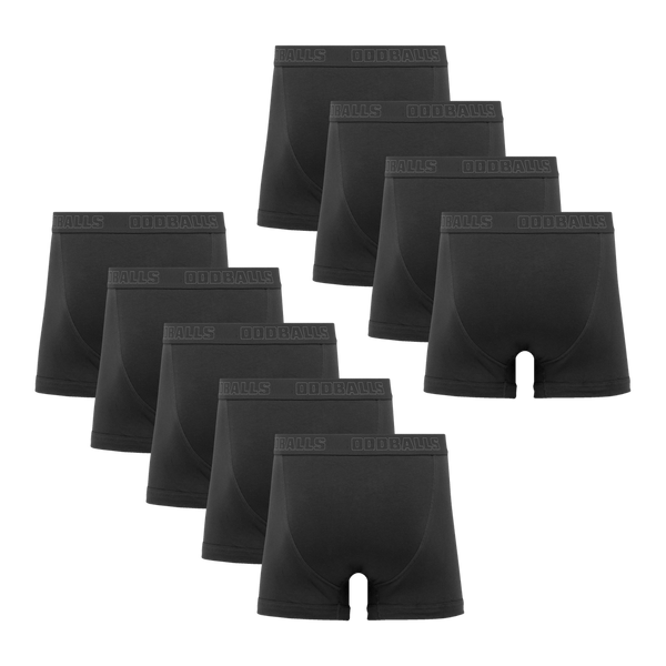 Core Grey Bundle - Mens Cotton Boxer Shorts 9 Pack