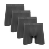 Core Grey Bundle - Mens Bamboo Boxer Shorts 4 Pack