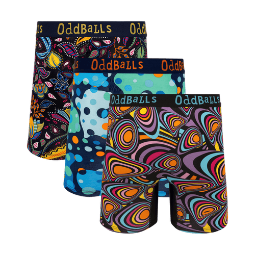 Cosmic Bundle - Mens Bamboo Boxer Shorts 3 Pack Bundle