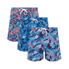 Deep Blue Sea Bundle - Mens Swim Shorts 3 Pack