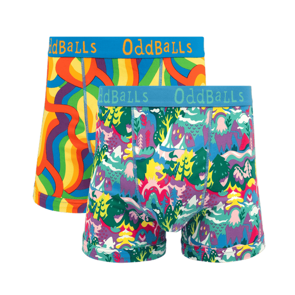 Dreamland Bundle - Mens Cotton Boxer Shorts 2 Pack