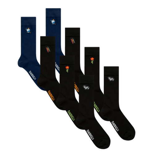 The Embroidered Bundle - 4 Pack Embroidery Socks