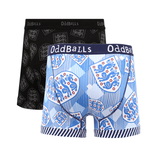 England FA Bundle - Mens Cotton Boxer Shorts 2 Pack