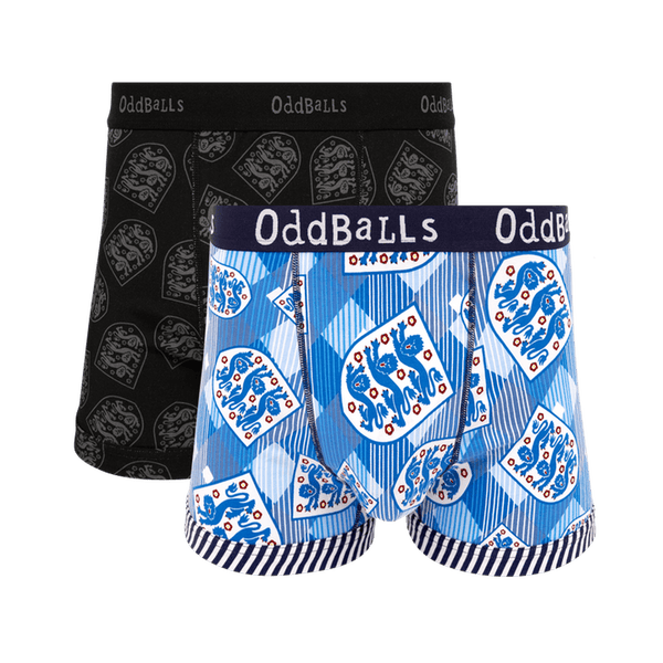 England FA Bundle - Mens Cotton Boxer Shorts 2 Pack