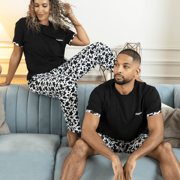 Fat Cow - Men's Short Pyjamas Set (T-Shirt & Shorts)