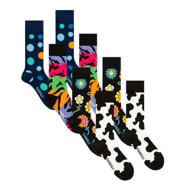 Full Print Bundle - 4 Pack Full Print Socks