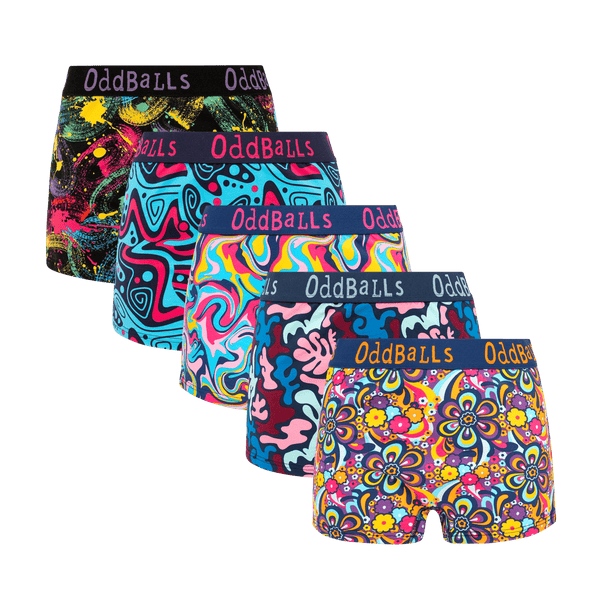 Golden Hour Bundle - Ladies Boxer Shorts 5 Pack