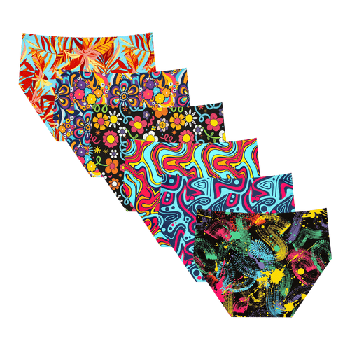 Golden Hour Bundle - Ladies Seamless Full Briefs 6 Pack