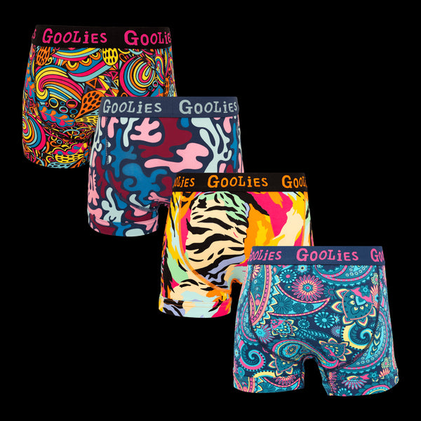 New Favourites Bundle - Kids Boxer Shorts 4 Pack Bundle