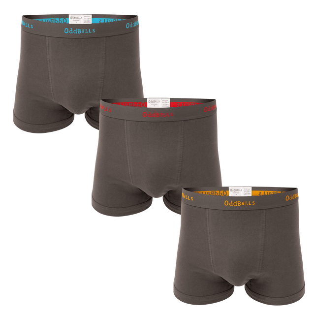 Grey Classics Bundle - Mens Boxer Shorts 3 Pack Bundle