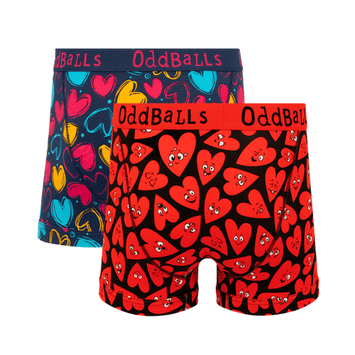 Hearts Bundle - Mens Boxer Shorts 2 Pack