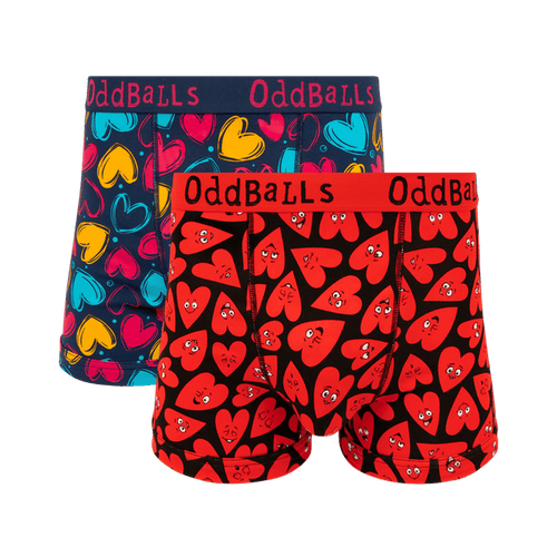 Hearts Bundle - Mens Boxer Shorts 2 Pack