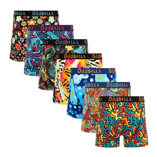 Hello Sunshine Bundle - Mens Cotton Boxer Shorts 7 Pack