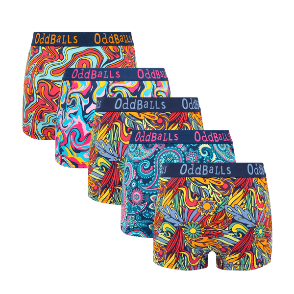 Bright & Breezy Bundle - Ladies Boxer Shorts 5 Pack