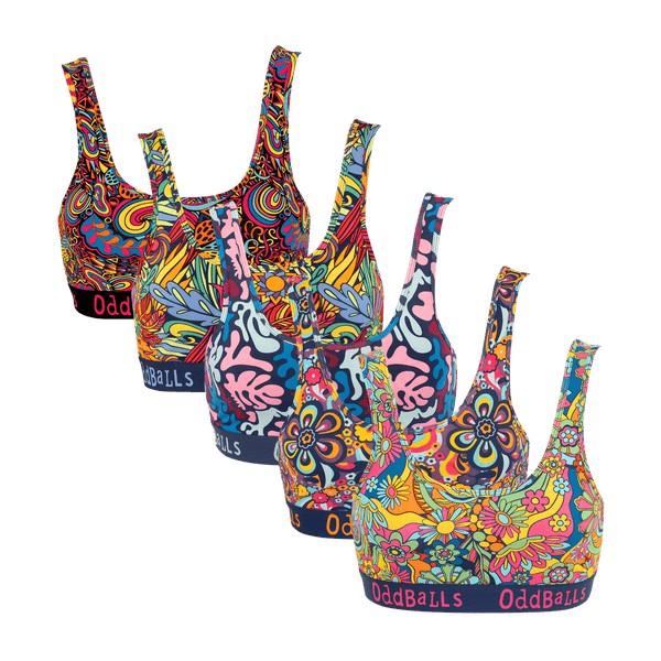 Bright & Breezy Bundle - Ladies Bralette 5 Pack