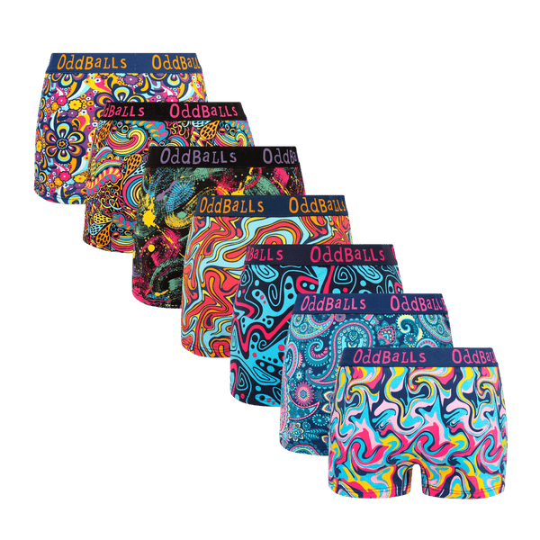 Hello Sunshine Bundle - Ladies Boxer Shorts 7 Pack
