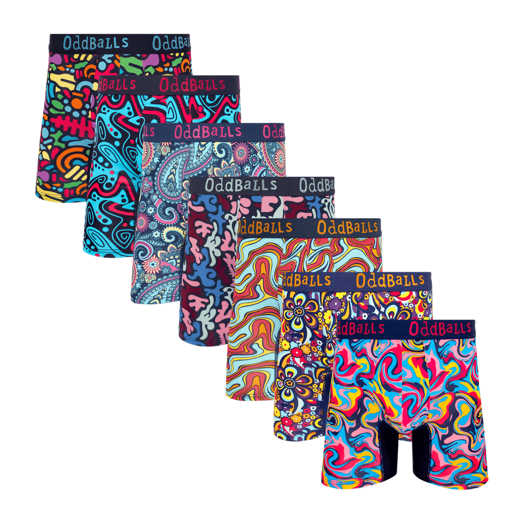Hello Sunshine Bundle - Mens Bamboo Boxer Shorts 7 Pack