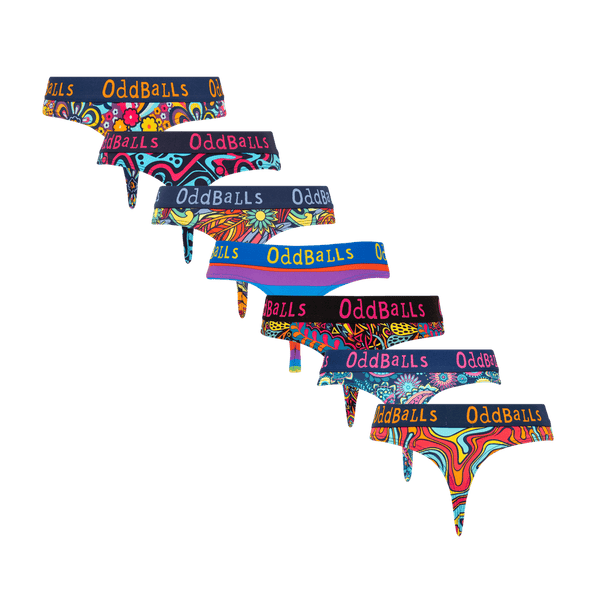 Hello Sunshine Bundle - Ladies Thong 7 Pack