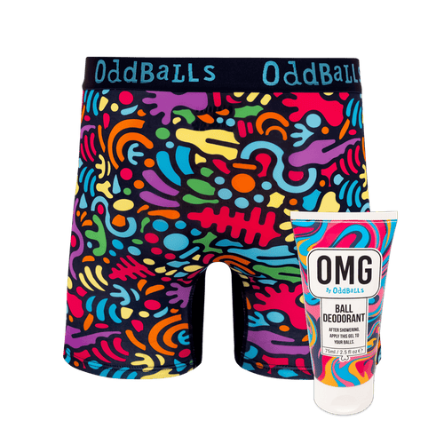 Jurassic - Mens Bamboo Boxer Shorts & Ball Deodorant Bundle