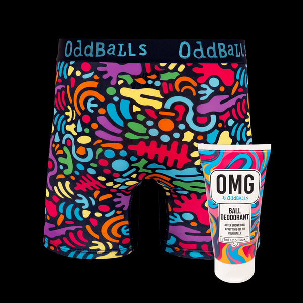 Jurassic - Mens Bamboo Boxer Shorts & Ball Deodorant Bundle