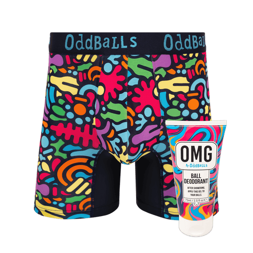 Jurassic - Mens Bamboo Boxer Shorts & Ball Deodorant Bundle