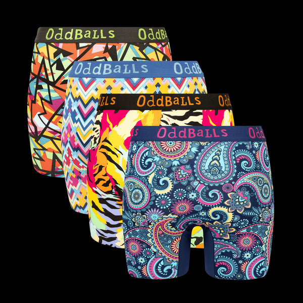 New Favourites Bundle - Ladies Bamboo Boxer Shorts 4 Pack Bundle