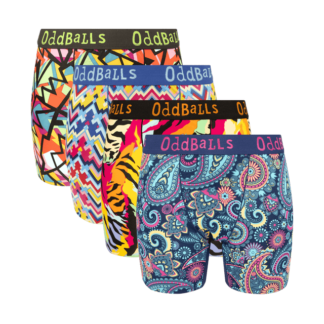 The Essentials Bundle - Ladies Bamboo Boxer Shorts 4 Pack Bundle