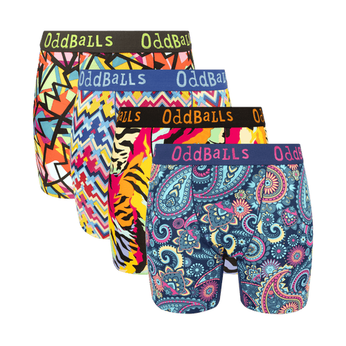 New Favourites Bundle - Ladies Bamboo Boxer Shorts 4 Pack Bundle