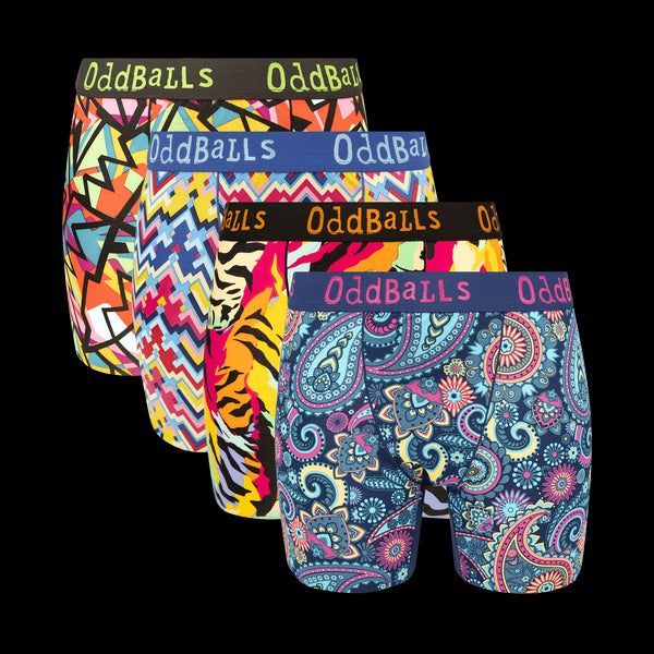 New Favourites Bundle - Ladies Bamboo Boxer Shorts 4 Pack Bundle