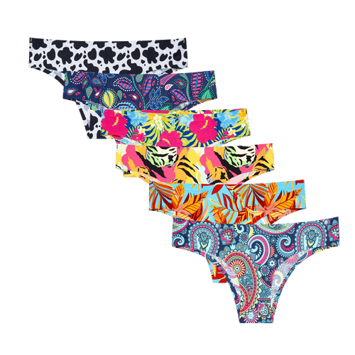 Christmas Magic Bundle - Ladies Seamless Brazilian Briefs 6 Pack