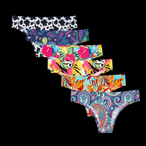 Christmas Magic Bundle - Ladies Seamless Brazilian Briefs 6 Pack