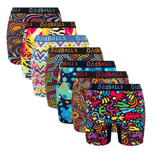 Cosy Cheeks Bundle - Ladies Bamboo Boxer Shorts 7 Pack