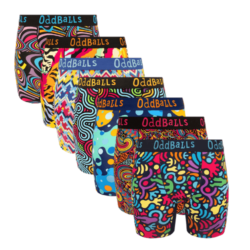 Christmas Magic Bundle - Ladies Bamboo Boxer Shorts 7 Pack