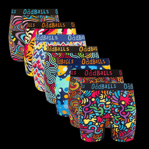 Christmas Magic Bundle - Ladies Bamboo Boxer Shorts 7 Pack